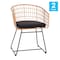 Flash Furniture Natural Rattan Rope Chairs & Black Cushions, PK 2 TW-VN015-15-NAT-GG - alternate 3
